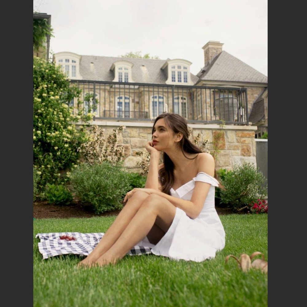 Reformation Allegro Midi Dress - White View 5